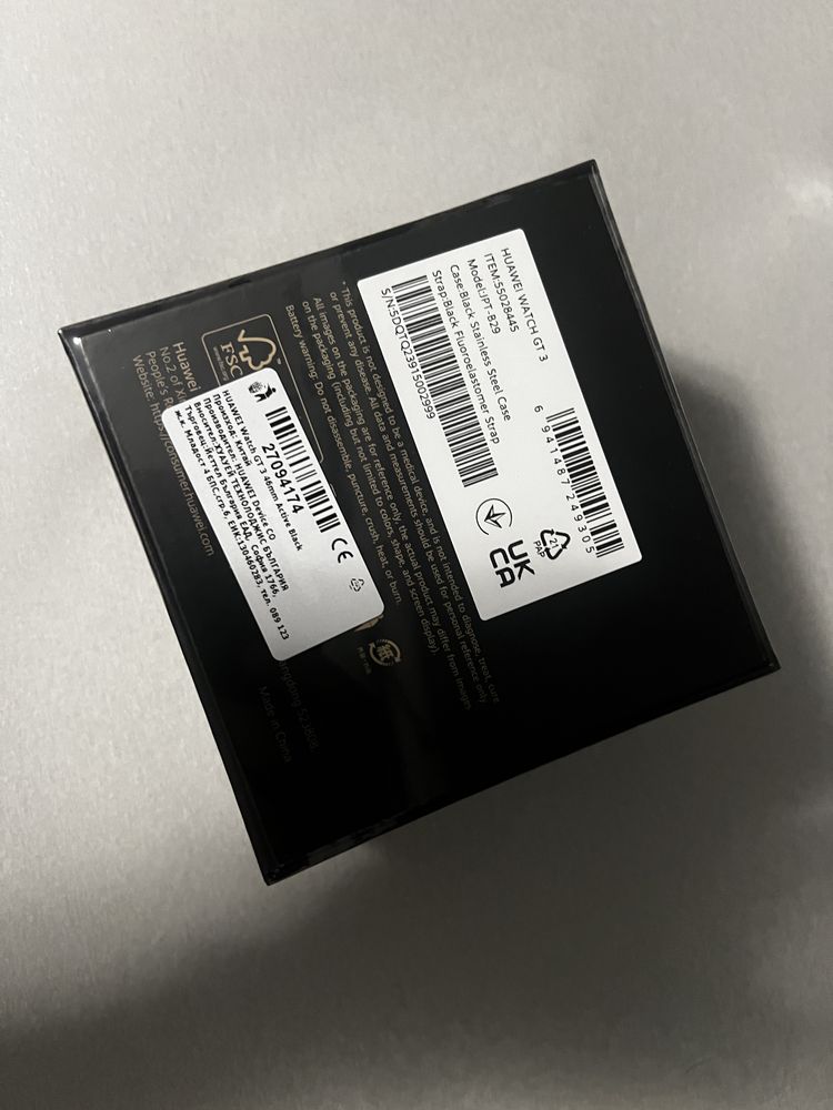 Huawei watch GT3 black 46 mm нов