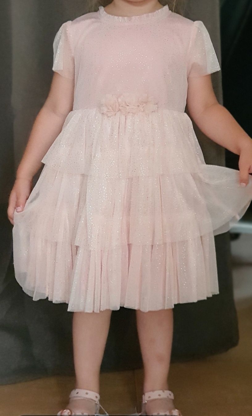 Детска рокля тюл Next 3-4 год.