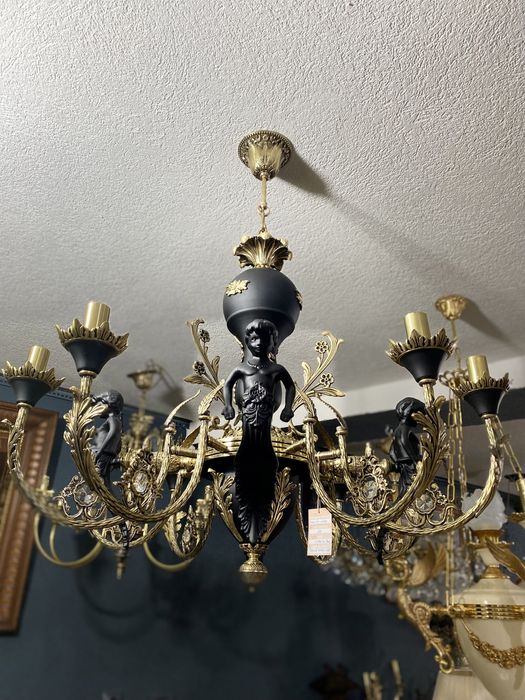 Candelabru bronz masiv/8brate/