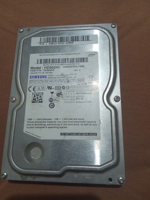 Жёсткий диск 500. Gb