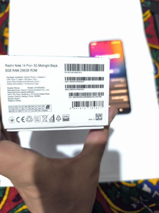 Redmi 14 pro+5g xolati tiniq