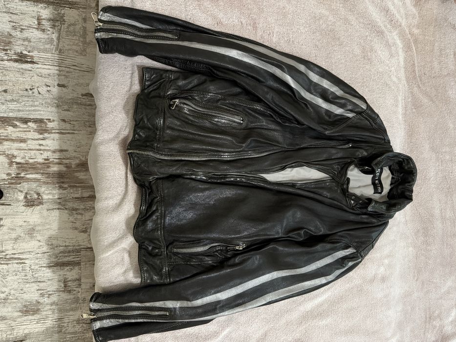 Мъжко кожено яке естесвена кожа размер L (50).  Freaky Hation