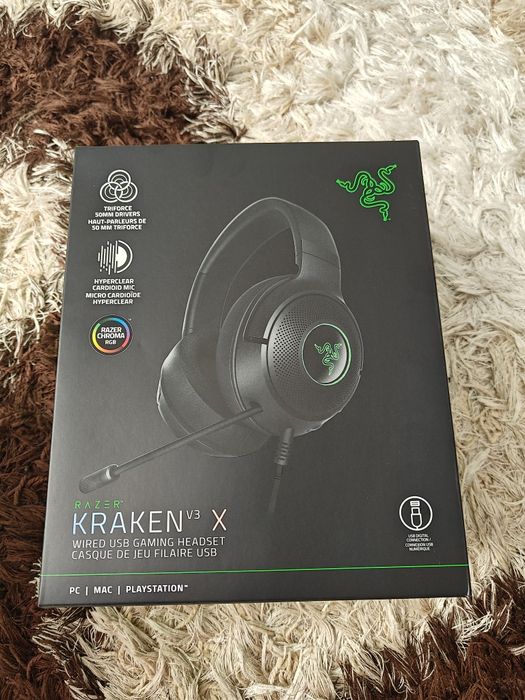 Razer kraken v3 x новые, запечатанные .