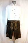 Pantaloni Oktoberfest Lederhose bavarezi nr 56/3XL Pantaloni vânătoare