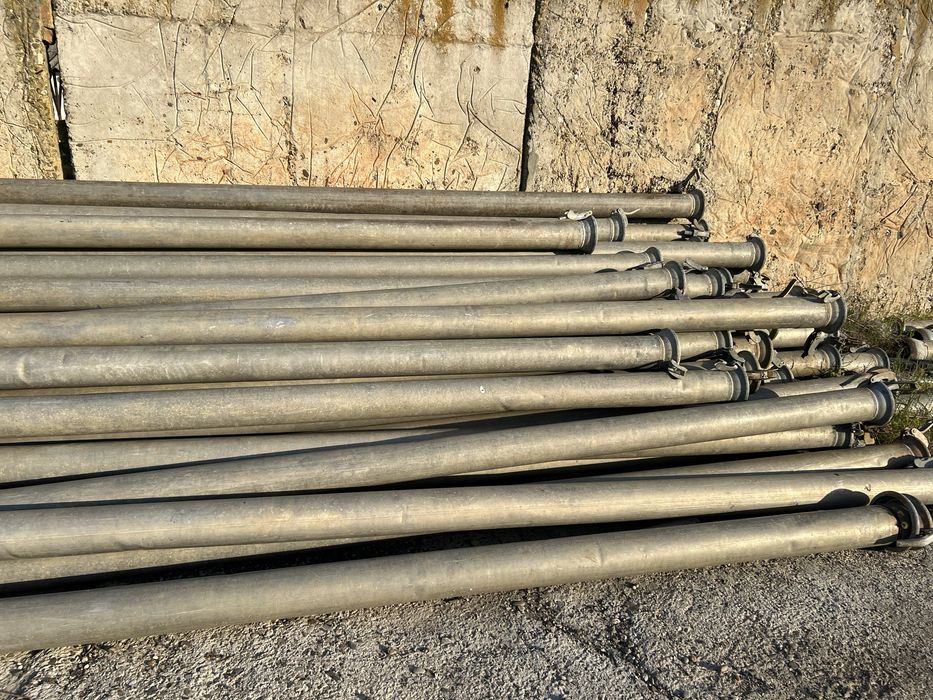 Tevi irigat de aluminiu, 100 , 120 si 150 mm diametru, prindere bauer