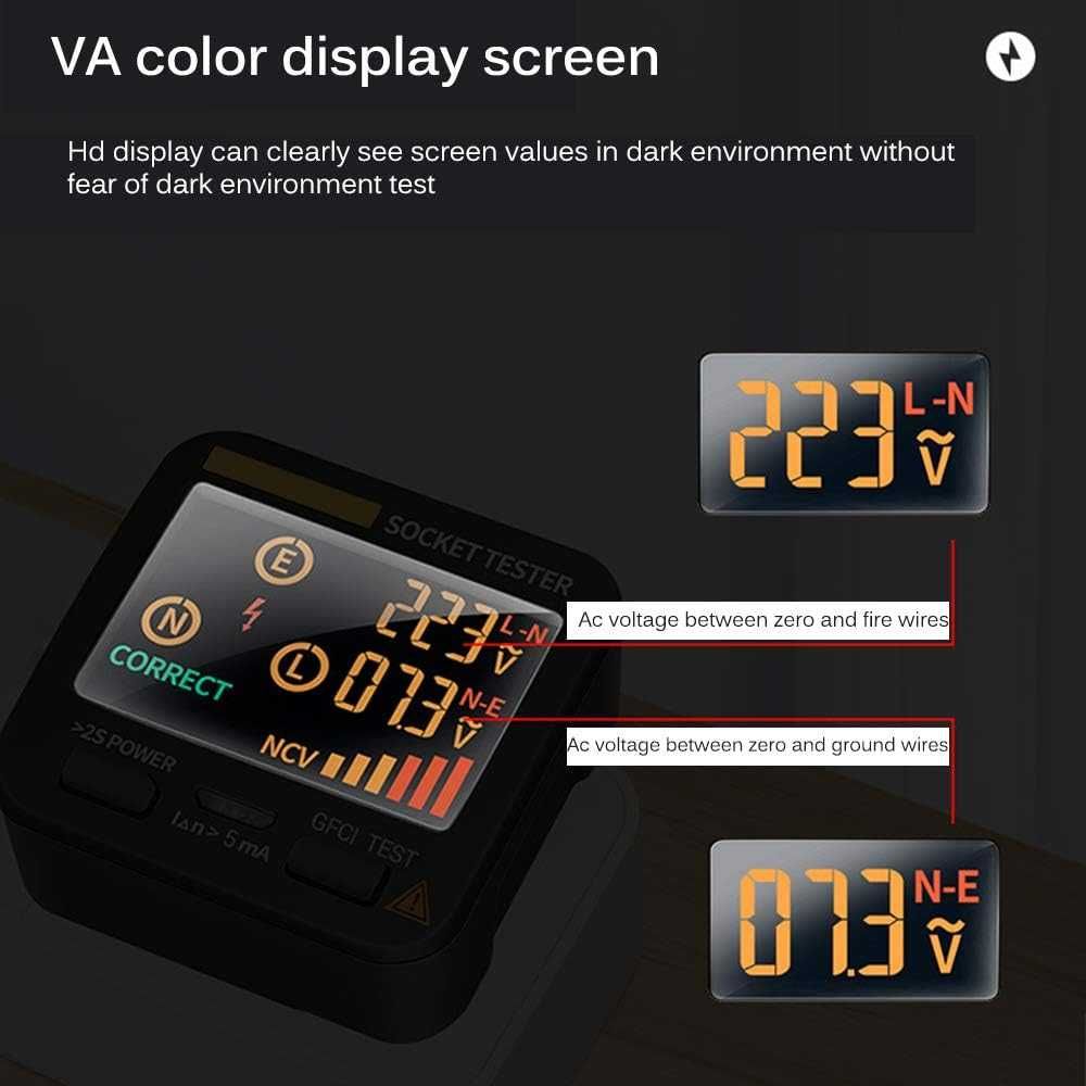 Тестер за напрежение на контакти с цифров LCD дисплей