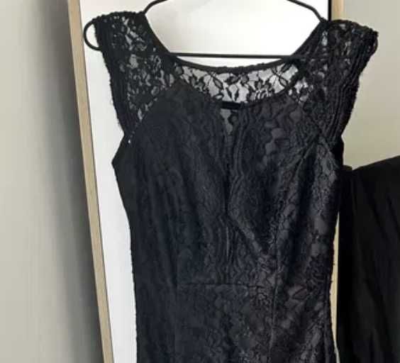 Rochie neagră dantelă Ginette