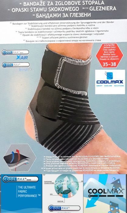 GLEZNIERE COOLMAX suport eficient pt sustinerea gleznei NOI- 30 Lei