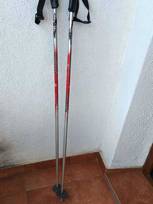 Отлични ски 160см с автомати Fisher Red Heat + Щеки. Цена 160лв