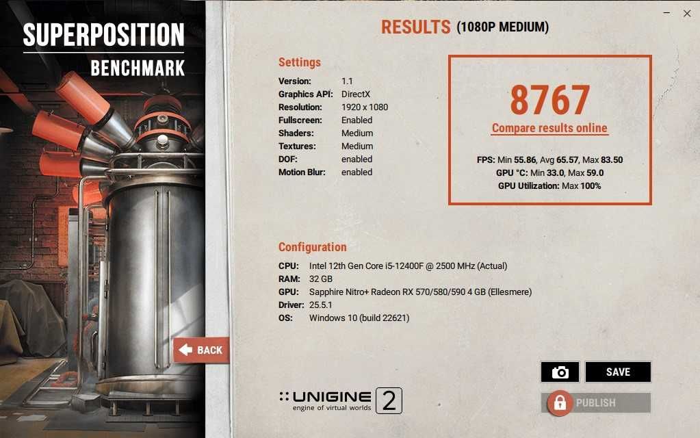 Топ исполнение SAPPHIRE NITRO+ RX-580 Dual Bios OC 4096MB 256bit