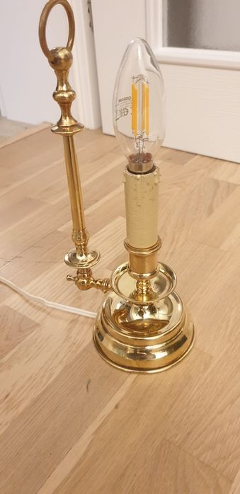 Accesoriu decorațiune lampa vintage colectie alama Belgia 1940