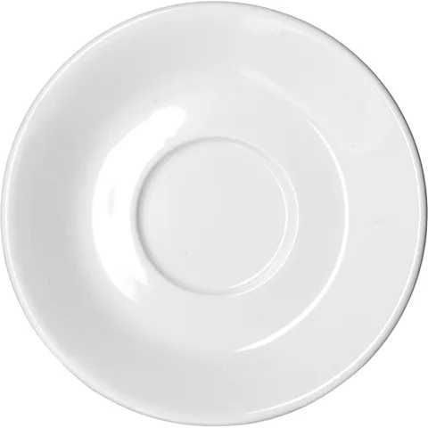 Блюдце Kunstwerk Ø136 мм — новое, белый фарфор HoReCa