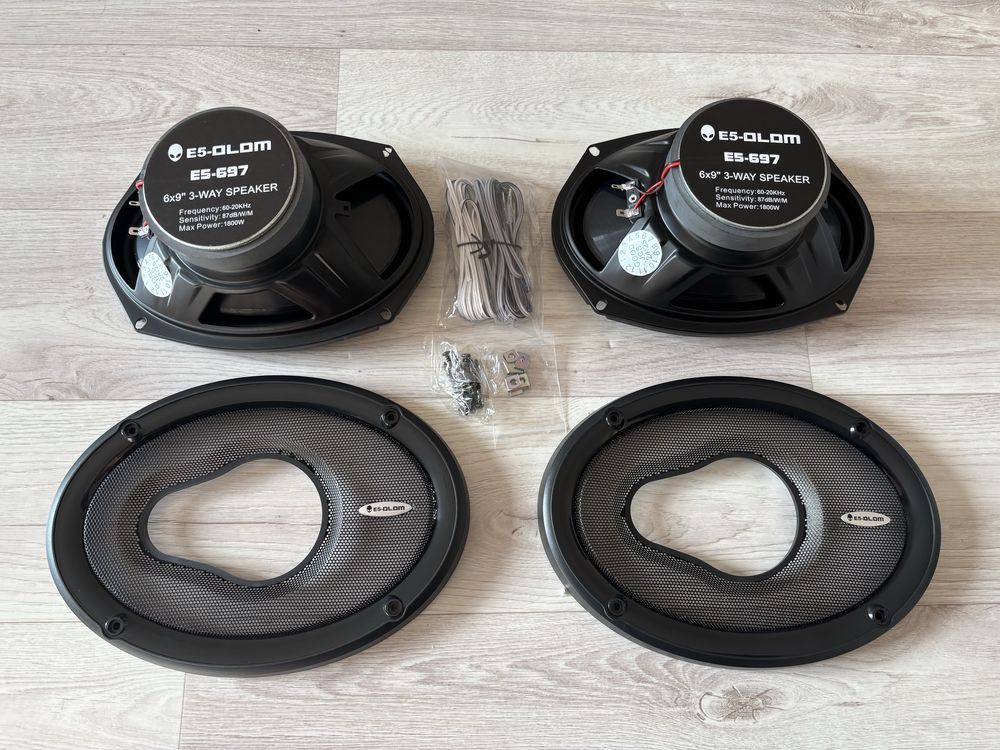 Магнитола JVC KD-X50BT. Колонки, динамики 6x9 5 Element