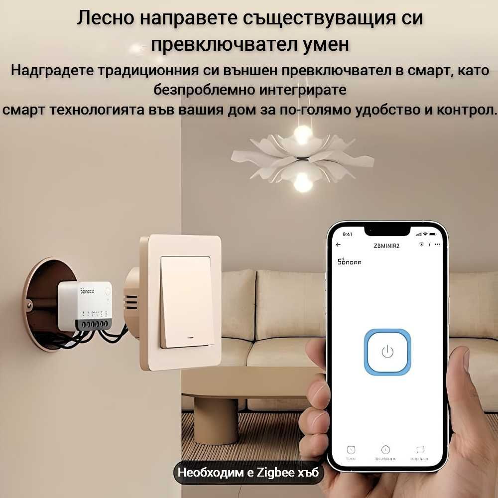 SONOFF ZBMINIR2 Extreme – ZigBee Смарт прекъсвач