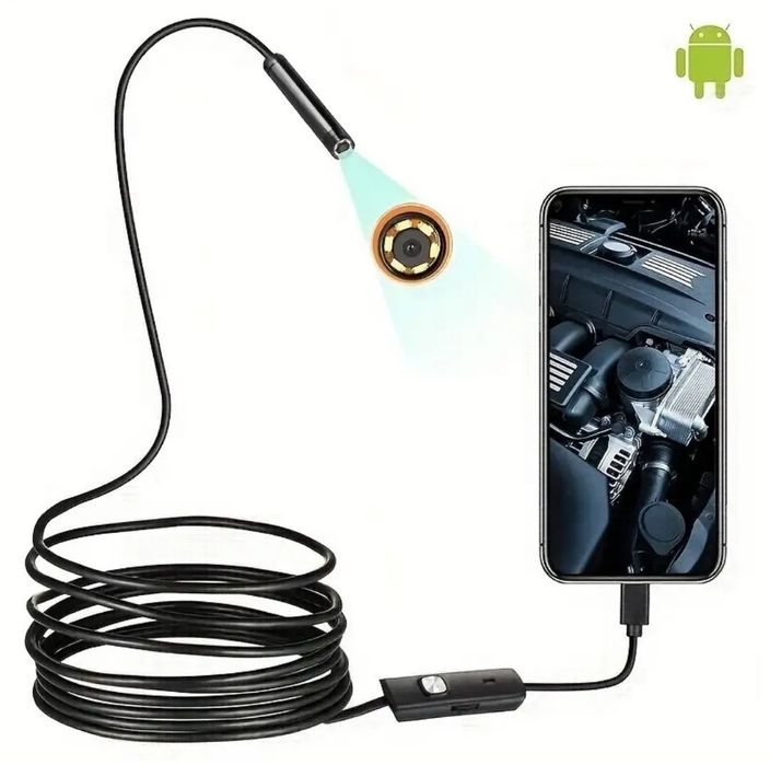 Camera inspectie Android Tip C și Laptop USB Camera 2m flexibila