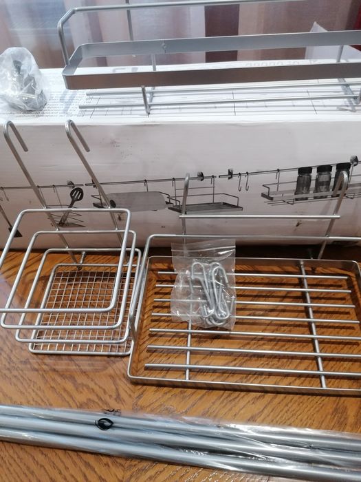 Set suport accesorii bucătărie inox