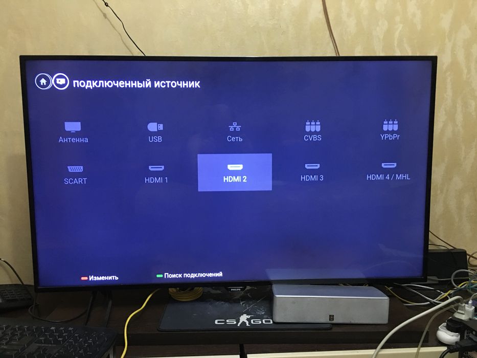 Продам телевизор Philips 49дюймов. 4к.