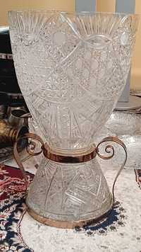 Большая ваза хрустальный 48 см