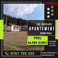 De vânzare apartament cu 3 camere în Ghelința!