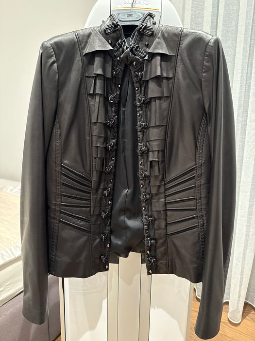 Супер sexy вталено късо кожено яке. Ново