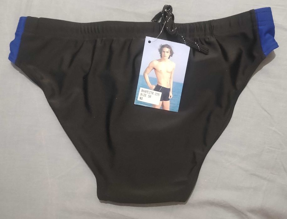 SLIP de BAIE negru pentru bărbați și adolescenți