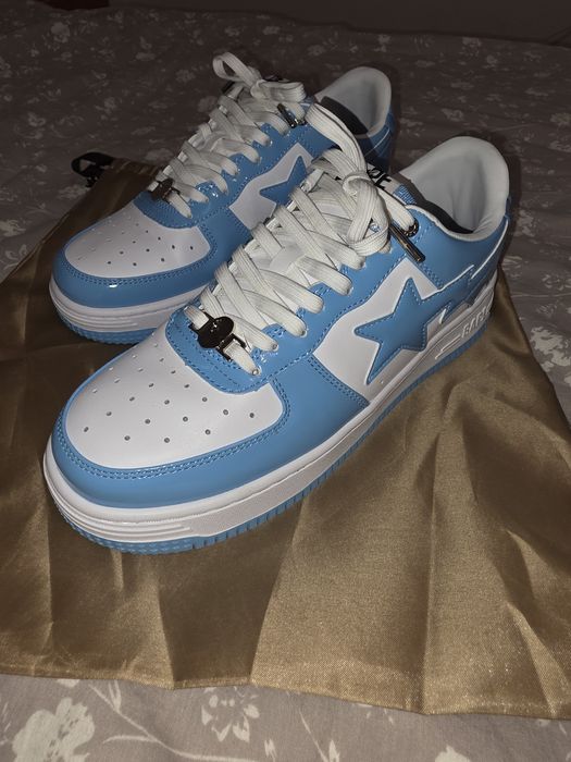 Vand Bape Sta Patent Leather Blue White