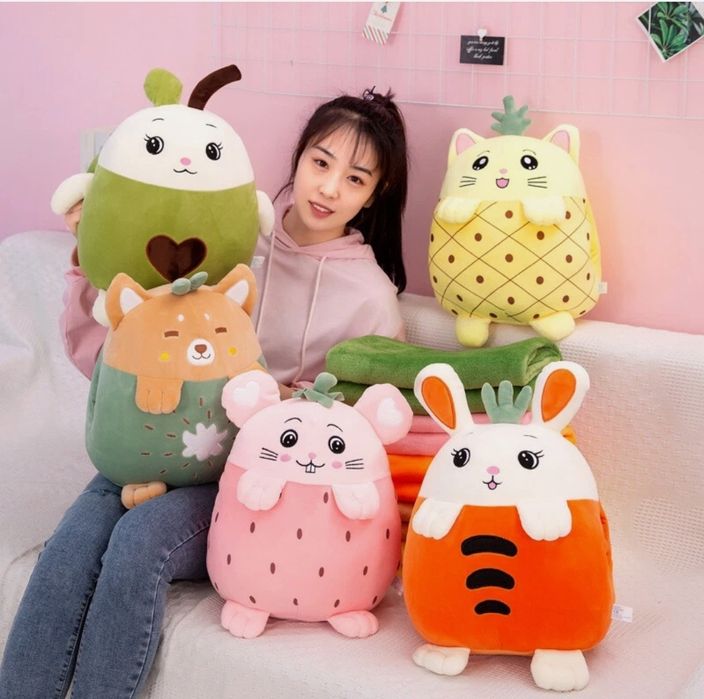 Mascota plus cu paturica,3in1