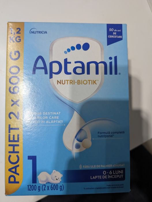 Lapte aptamil pachet 2x600 gr 3 buc