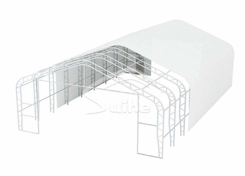 Cort tip hala 12 x 21 x 7m - structura dubla. STOC. Discount.