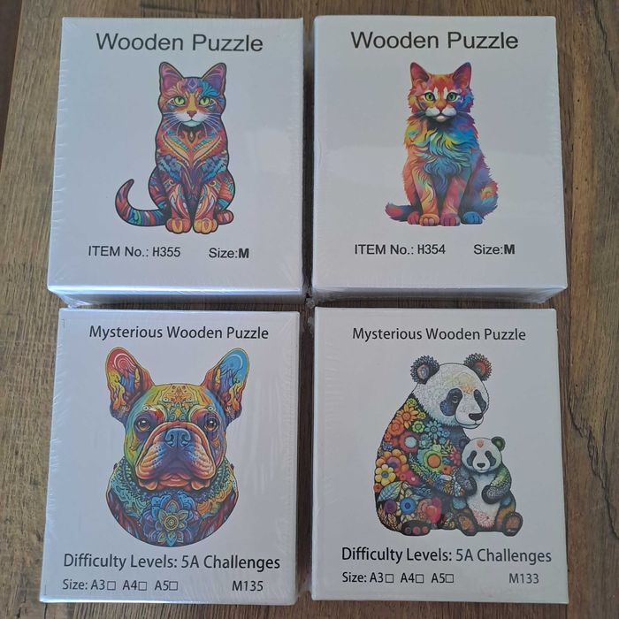 Дървени пъзели с нестандартни части