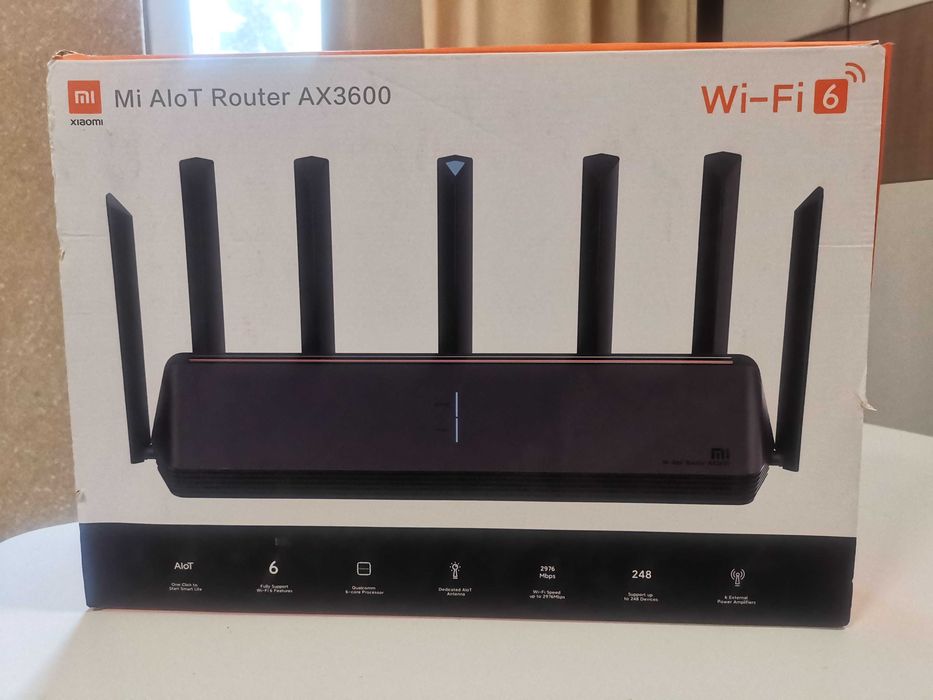 безжичен рутер Xiaomi Mi AIoT Router AX3600 WiFi 6 OpenWRT 512/256Mb