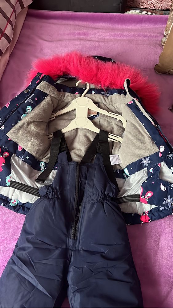 Двойка куртка для девочек на 1 и 3 годика размер