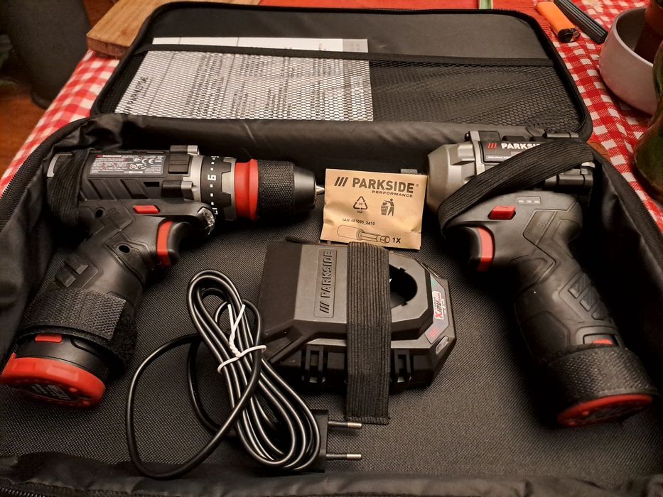 Set Parkside performance  impact și filetanta cu acumulatori