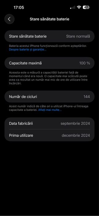 Vand iphone 17 pro max impecabil ca nou