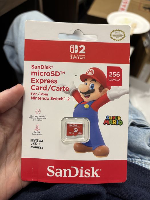 Card MicroSD Nintendo Switch 2 Sandisk 128/256 Gb Mario Sonic Pikachu