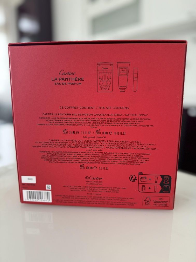 Cartier La Panthere eau de parfum set