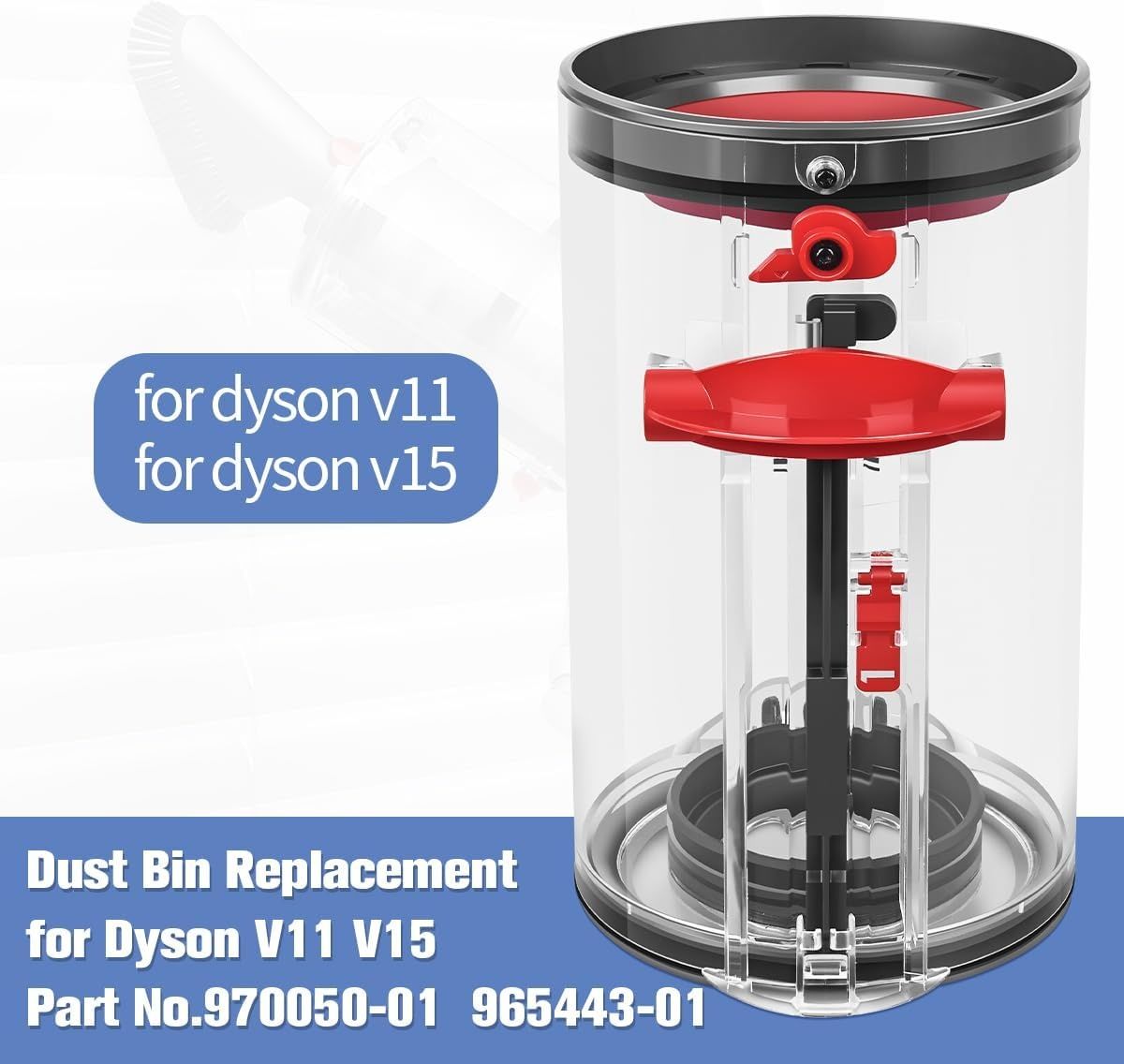 Dyson V11, V15 контейнер за прах + филтър, резервни части