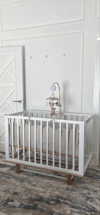 Кроватка Happy Baby из бука + матрас