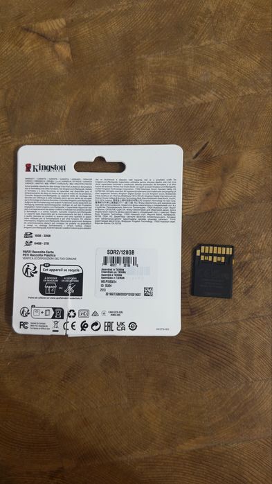 Card (MicroSD) Kingstone Cancas React Plus 128GB SDXC, V90, UHS-II U3