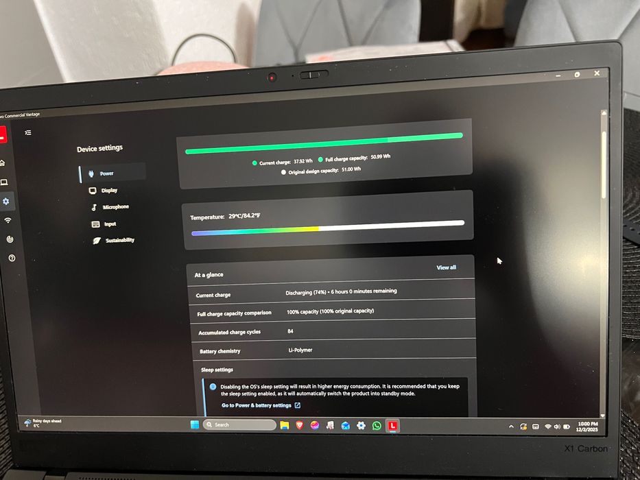 Lenovo x1 carbon i7 10610u 16gb ram 512ssd