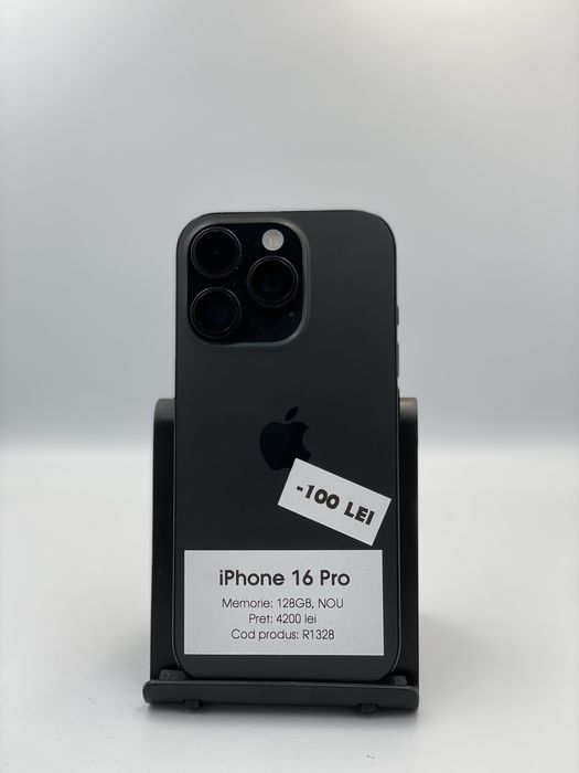 Iphone 16 Pro, 128GB Memorie, NOU, 1 an garantie
