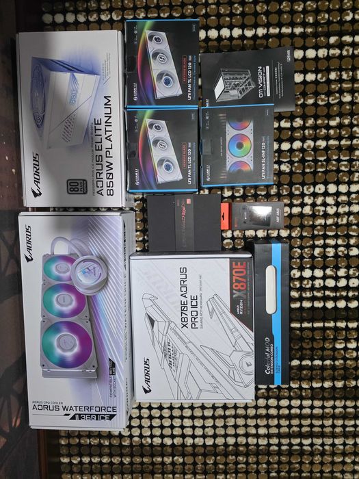 Кейс без видеокарты. X870E, 7800x3d, 32GB DDR5, 1 TB SSD