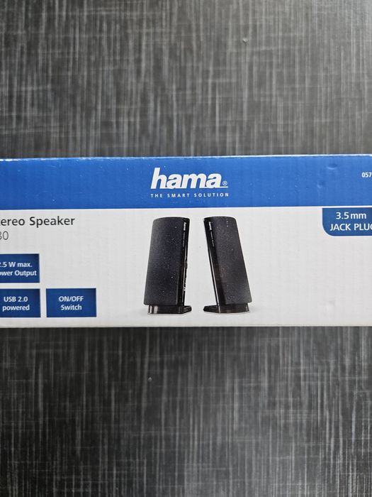 Тонколони HAMA E-80, 2.0, 2х120 mW, черни