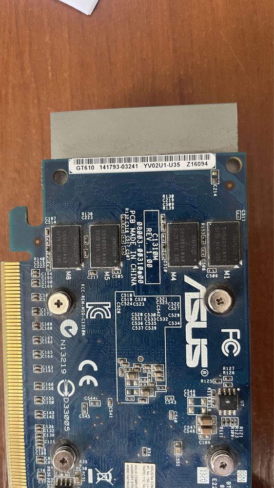 Продам видеокарту asus gt610