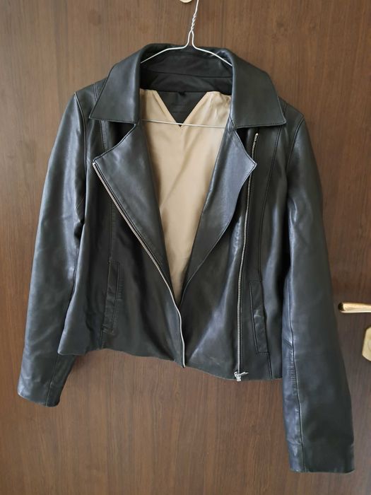 Massimo Dutti кожено яке - xs