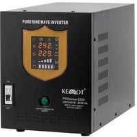 UPS sinus pur Kemot, URZ3431B, 1600W, 2200VA, 12V, negru