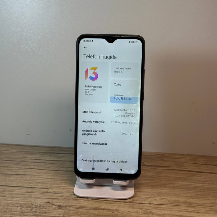 Redmi 9 sotiladi dastavka bor