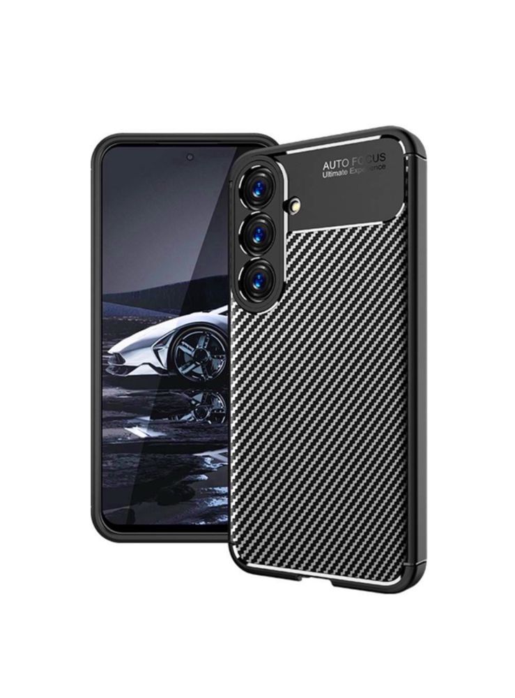 Husa Samsung S20/S21/S22/S23/S24/S25 Plus Ultra Safe Carbon Neagra Aut