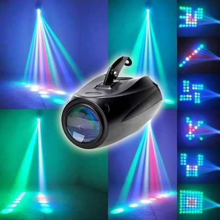 Stroboscop scena, ABS, LED, RGB, 12W,nou