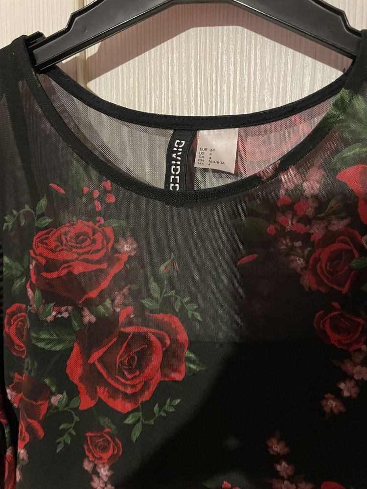 Rochie cu motiv floral H&M